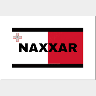 Naxxar City in Malta Flag Posters and Art